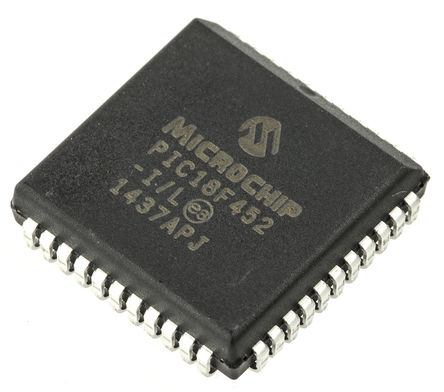 Microchip - PIC18F452-I/L - Microchip PIC18F ϵ 8 bit PIC MCU PIC18F452-I/L, 40MHz, 32 kB ROM , 1536 B RAM, PLCC-44		