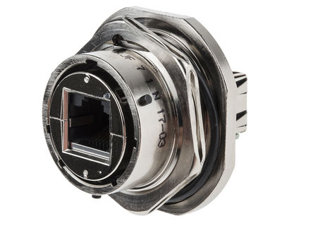 Amphenol - RJF71N - Amphenol 母 RJ45 连接器 RJF71N, 面板安装型		