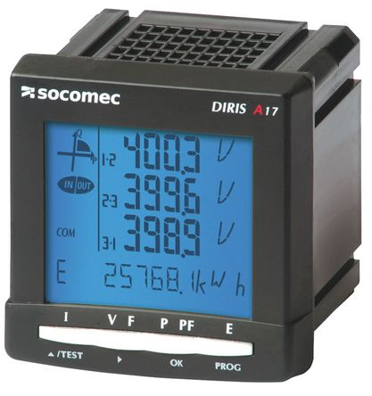 Socomec - 4825 0101 - Socomec Diris A17 ϵ LCD ʽ๦ܱ 4825 0101, ԴƵʡʡѹ		