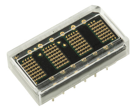 Broadcom - HCMS-2963 - Broadcom 4ַ ĸ 7 x 5 ɫ LED ʾ HCMS-2963, 0.11 mcd, 4.6mmַ, ͨװװ		