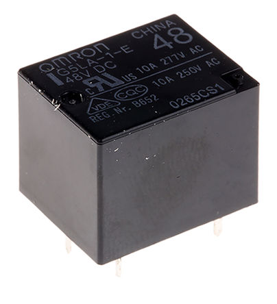 Omron - G5LA1E48DC - Omron G5LA1E48DC ˫ PCB װ Ǳ̵, 5 A, 48V dc		