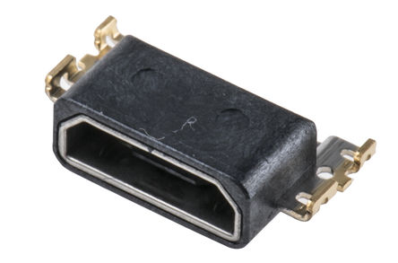 Hirose - ZX62WRD-B-5PC - Hirose ZXϵ ֱ SMTװ ĸ micro USB  ZX62WRD-B-5PC, B v2.0, 30 V , 1.8A		