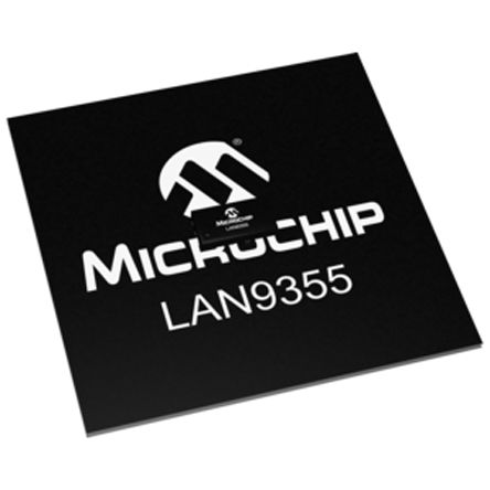 Microchip - LAN9355/ML - Microchip LAN9355/ML 10 Mbps, 100 Mbps ̫ؼɵ·, MII/RMII/Turbo MII, 1.8  3.3 V, 88 QFNװ		