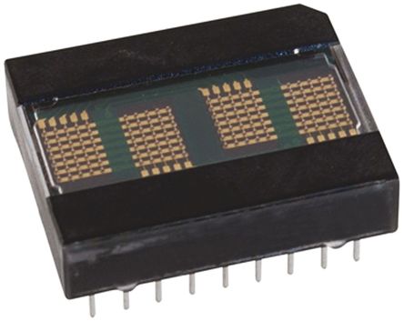 Broadcom - HDLO-2416 - Broadcom 4ַ ĸ 7 x 5 ɫ LED ʾ HDLO-2416, 3.5 mcd, ҲС, 5.1mmַ, ͨװװ		