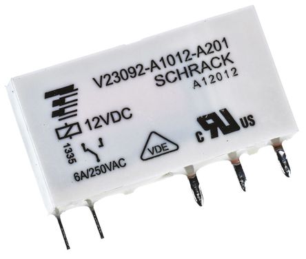 TE Connectivity - V23092-A1012-A201 - TE Connectivity V23092-A1012-A201 ˫ PCB װ Ǳ̵, 12V dc		