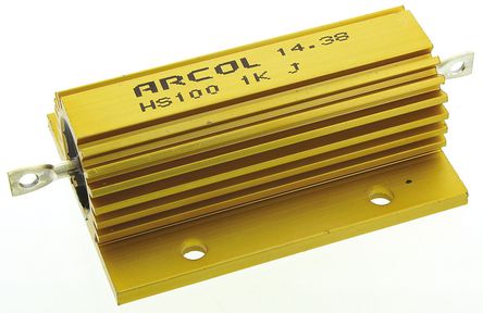 Arcol - HS100 1K J - Arcol HS100 ϵ HS100 1K J 100W 1k 5%  尲װ̶ֵ, Ӷ, Ƿװ		