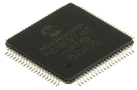 Microchip - PIC18F87J60-I/PT - Microchip PIC18F ϵ 8 bit PIC MCU PIC18F87J60-I/PT, 41.667MHz, 128 kB ROM , 3808 B RAM, TQFP-80		