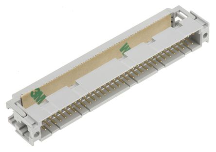 3M - 3695-0000 - 3M Europlug 系列 2 行 64 路 2.54mm 节距 直角 DIN 41612 插头 3695-0000, IDT端接, 1A		