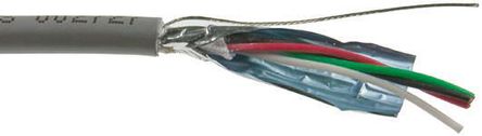 Alpha Wire - 86204CY SL005 - Alpha Wire Supra Shield XG Flex, XTRA-GUARD FLEX ϵ 30m 4 о  ϩ PVC  ҵ 86204CY SL005, 300 V, 0.2 mm2 		