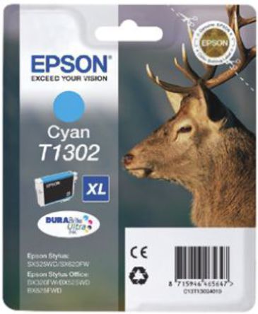 Epson - C13T13024010 - Epson ɫ ī, T1302ͺī, ڶͺŴӡ		