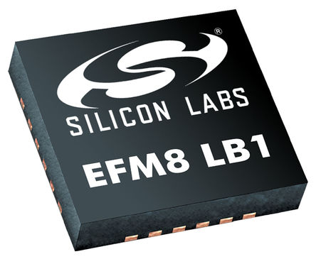 Silicon Labs - EFM8LB10F16E-A-QFN24 - Silicon Labs EFM8LB1 ϵ 8 bit CIP-51 MCU EFM8LB10F16E-A-QFN24, 72MHz, 16 kB ROM , 1280 B RAM, QFN-24		