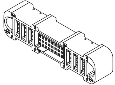Molex - 046562-3007 - Molex EXTREME TEN60POWER ϵ 3 30· ֱ ѹǶ ĸ RJ45-Rangierfeld 046562-3007, Ӷ˽, 		