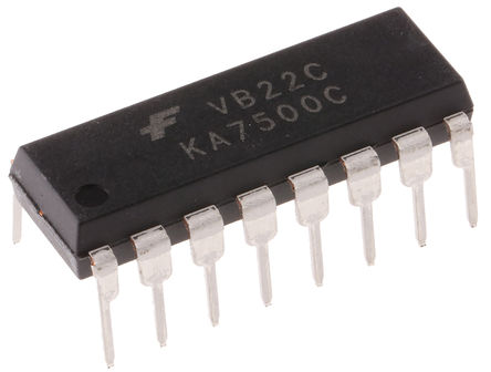 Fairchild Semiconductor - KA7500C - Fairchild Semiconductor KA7500C 2 ֱ-ֱ, 250mA, 40 V, PWM , 16 PDIPװ		