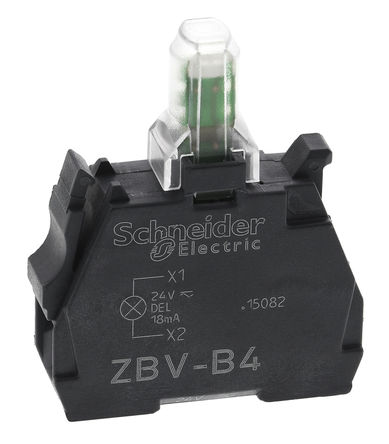 Schneider Electric - ZBVB4 - Schneider Electric XB4 XB5 ϵ  ZBVB4, 24 V, ɫ LED, ݶӶ		