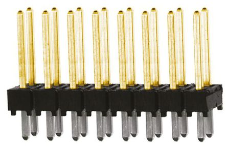 Samtec - TSW-108-14-L-D - Samtec TSW 系列 16路 2.54mm节距 (2排) 直 引脚管座 TSW-108-14-L-D, 焊接端接, 7.6A, 通孔		