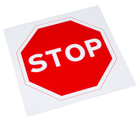 Signs & Labels - R10/T - Signs & Labels STOP ͨ־ , 450 x 450mm		