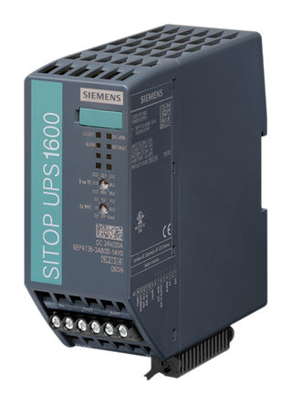 Siemens - 6EP4136-3AB00-1AY0 - Siemens SITOP UPS1600 ϵ 480W ģʽ DIN 尲װԴ 6EP4136-3AB00-1AY0, 98.2%Ч, 29V dc, 20A, 24V dc 24V dc/		