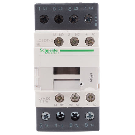 Schneider Electric - LC1DT40BL - Schneider Electric Tesys D LC1D ϵ�� �Ӵ��� LC1DT40BL, 4 ����������������������������, 40 A, 24 V ֱ����Ȧ		