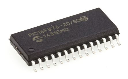 Microchip - PIC16F876-20/SO - PIC16F ϵ Microchip 8 bit PIC MCU PIC16F876-20/SO, 20MHz, 256 x 8 ֣8K x 14  ROM , 368 B RAM, SOIC-28		