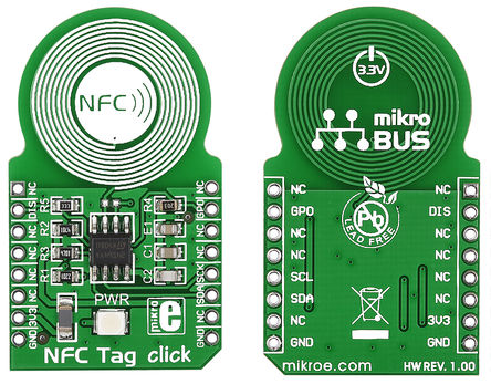 MikroElektronika - MIKROE-1726 - MikroElektronika NFC Tag Click? RFID ǩģ ԰ Ver. 1.0 MIKROE-1726		