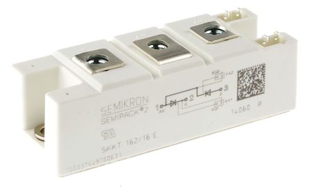 Semikron - SKKT 162/16 E - Semikron SKKT 162/16 E SCR ˫բģ, 156A, Vrev=1600V 40mA, 7 Semipack2װ		