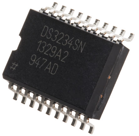 Maxim - DS3234SN# - Maxim DS3234SN# ʵʱʱ (RTC), õءSRAM, 256B RAM, SPI, 2  5.5 VԴ, 20 SOICװ		