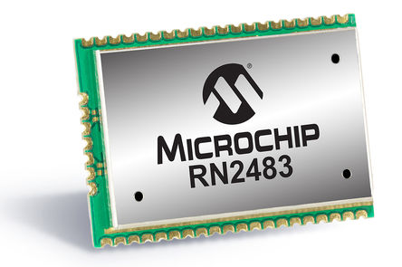 Microchip - RN2483-I/RM101 - Microchip RN2483-I/RM101 LoRa ģ, UARTͨ첽շ߽ӿ, 3.6V, ֧LoRaWAN? A Э		