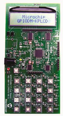 Microchip - GPIODM-KPLCD - Microchip GPIODM-KPLCD GPIO Expander Keypad & LCD HMIӿ ʾ		