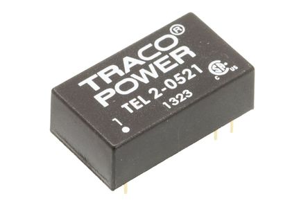 TRACOPOWER - TEL 2-0521 - TRACOPOWER TEL 2 ϵ 2W ʽֱ-ֱת TEL 2-0521, 4.5  9 V ֱ, 5V dc, 200mA, 1.5kV dcѹ, 64%Ч, DIP 16װ		