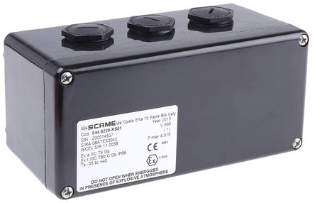 Scame - 644.0220-RS01 - Scame Zenith P ϵ ɫ  IP66 ߺ 644.0220-RS01, 14 , 160 x 75 x 75mm		