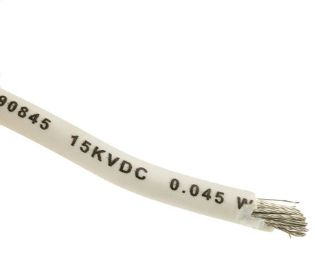Alpha Wire - 390845 WH005 - Alpha Wire 30m ɫ 8 AWG UL3239 о ڲߵ 390845 WH005, 8.61 mm2 , 133/0.28 mm оʾ, 15 kV ֱ		