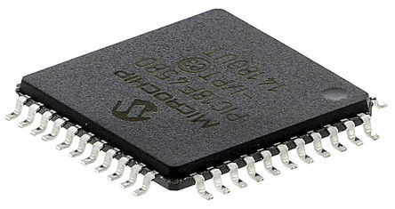 Microchip - PIC18F4580-I/PT - Microchip PIC18F ϵ 8 bit PIC MCU PIC18F4580-I/PT, 40MHz, 32 kB256 B ROM , 1536 B RAM, TQFP-44		