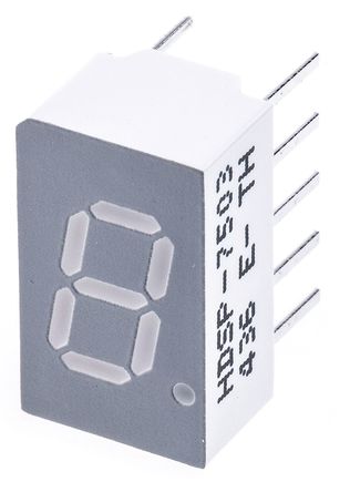 Broadcom - HDSP-7503 - Broadcom 1ַ 7  ɫ LED  HDSP-7503, 5.4 mcd, ҲС, 7.62mmַ, ͨװװ		