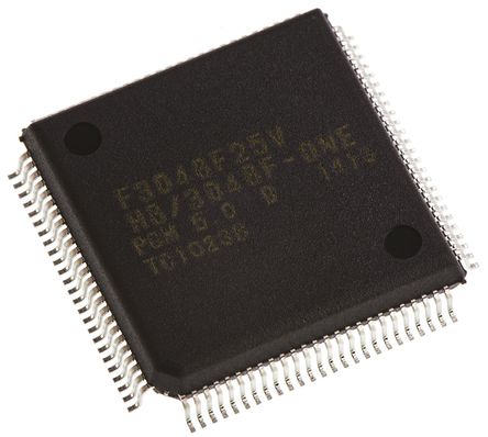 Renesas Electronics - HD64F3048BF25V - H8 ϵ Renesas Electronics 16/32 bit H8/300 MCU HD64F3048BF25V, 25MHz, 128 kB ROM , 4 kB RAM, PQFP-100		