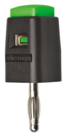 Schutzinger - SDK 502 / GN - Schutzinger SDK 502 / GN 绿色 香蕉插头, 30 V ac, 60 V dc 16A, 镀镍触点		