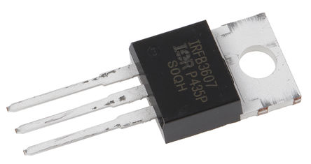 Infineon - IRFB3607PBF - Infineon HEXFET ϵ Si N MOSFET IRFB3607PBF, 80 A, Vds=75 V, 3 TO-220ABװ		