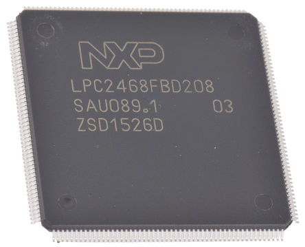 NXP - LPC2468FBD208,551 - NXP LPC24 ϵ 16/32 bit ARM7TDMI-S MCU LPC2468FBD208,551, 72MHz, 512 kB ROM , 4 kB98 kB RAM, 1xUSB, LQFP-208		