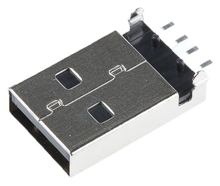 Molex - 48037-1000 - Molex 1 ˿ ֱ A  USB ͷ 48037-1000 װ, 150 V , 1.5A		