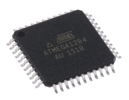 Microchip - ATMEGA1284-AU - Microchip ATmega ϵ 8 bit AVR MCU ATMEGA1284-AU, 20MHz, 128 kB ROM , 16 kB, 4 kB RAM, TQFP-44		