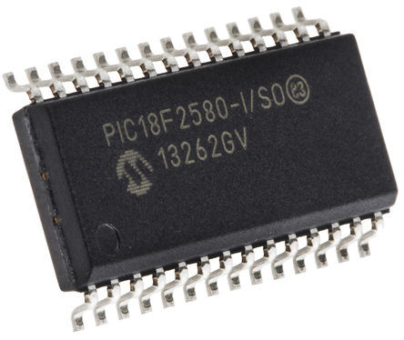 Microchip - PIC18F2580-I/SO - Microchip PIC18F ϵ 8 bit PIC MCU PIC18F2580-I/SO, 40MHz, 32 kB256 B ROM , 1536 B RAM, SOIC-28		