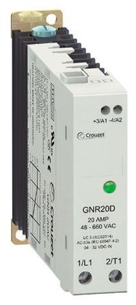 Crouzet - GNR20DHZ - Crouzet 20 A DIN찲װ ̵̬ GNR20DHZ, 㽻л, 600 V 		
