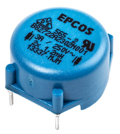 EPCOS - B82722A2302N001 - EPCOS B82721A ϵ 1.2 mH 30%  B82722A2302N001 Ȧ, 3A Idc, 56m Rdc		