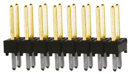 Samtec - TSW-108-07-L-D - Samtec TSW 系列 16路 2.54mm节距 (2排) 直 引脚管座 TSW-108-07-L-D, 焊接端接, 7.6A, 通孔		