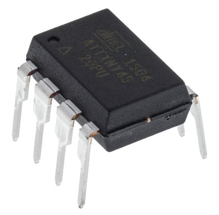 Microchip - ATTINY45-20PU - Microchip ATtiny ϵ 8 bit AVR MCU ATTINY45-20PU, 20MHz, 4 kB256 B ROM , 256 B RAM, PDIP-8		