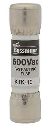 Cooper Bussmann - KTK-10 - Cooper Bussmann F۶ٶ 10A ʽ۶ KTK-10, 10.3 x 38.1mm		