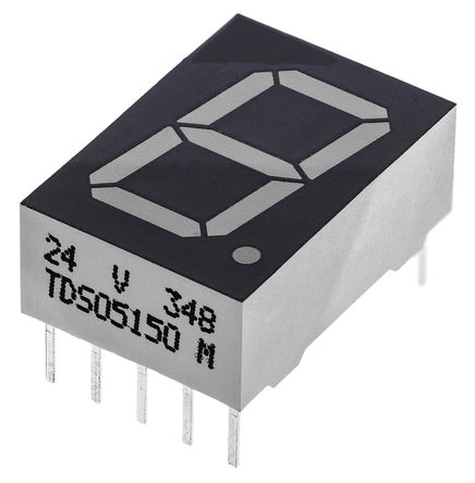 Vishay - TDSO5150 - Vishay 1ַ 7  Ⱥɫ LED  TDSO5150, 5 mcd, 13mmַ, ͨװװ		