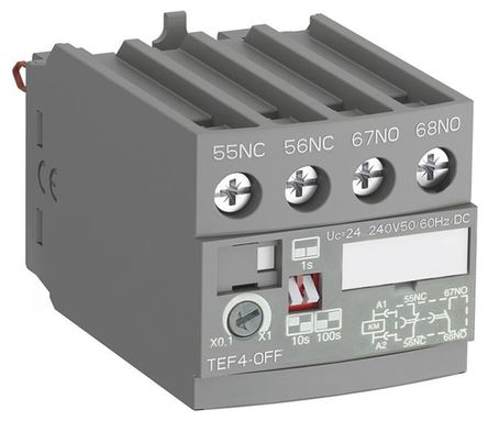 ABB - 1SBN020114R1000 - TEF4-OFF Elec Timer,AF09..AF38+NF Relays		