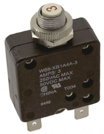 TE Connectivity - W58-XB1A4A-3 - TE Connectivity W58 ϵ 3A 1  ȴŶ· W58-XB1A4A-3, 50 V dc, 250 V ac		