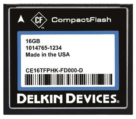 Delkin Devices - CE08TFPHK-FD000-D - Delkin Devices 8 GB CF  SLC CE08TFPHK-FD000-D		