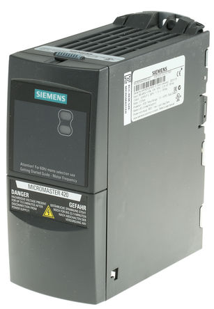 Siemens - 6SE64202UD137AA1 - Siemens MICROMASTER 420 ϵ IP20 0.37 kW Ƶ 6SE64202UD137AA1, 0  550 Hz, 2.2 A, 380  480 V 		